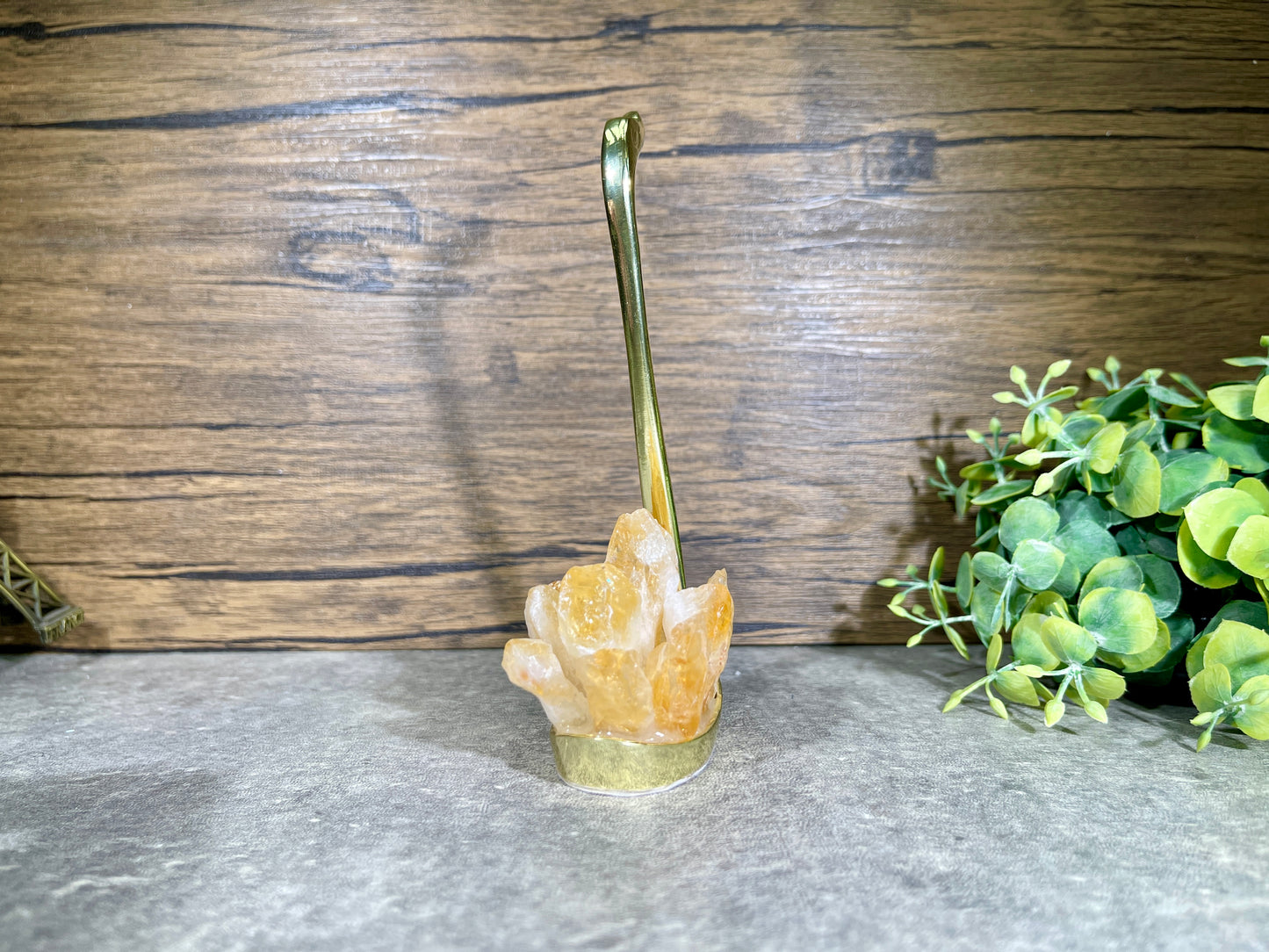 6'' Natural Citrine Swans, Crystal Swans, Crystal Animals, Crystal Decor