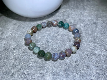 Leo (July 23 - August 22) Natural Moss Agate Bracelets