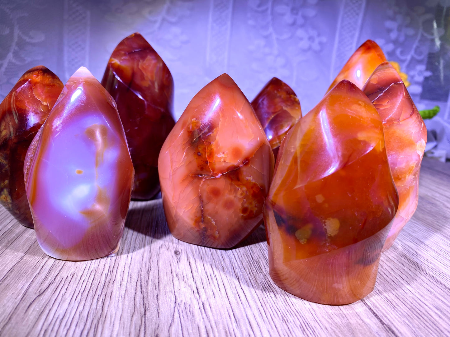 Natural Red Jasper Flames, Crystal Flames, Crystal Gift