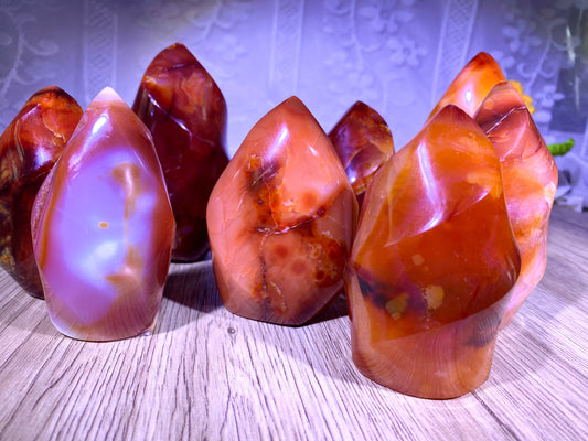 Natural Red Jasper Flames, Crystal Flames, Crystal Gift