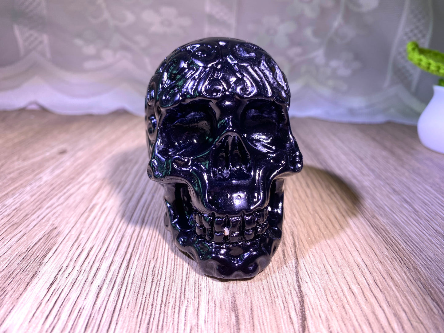 NICE!!! Natural Obsidian Skulls, Crystal Skuls, Hand Carved Crystal Skulls, Crystal Gift